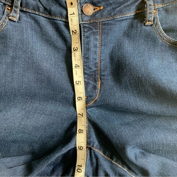 Women's Old Navy Rockstar Super Skinny Denim Jeans Mid Rise, 14 Dark Wash - Picture 8 of 8